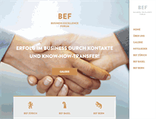 Tablet Screenshot of business-excellence-forum.ch